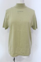 INGEBORG / ロゴ刺繍半袖ニット  グリーン系 O-25-04-17-019-LO-TO-IG-ZT023