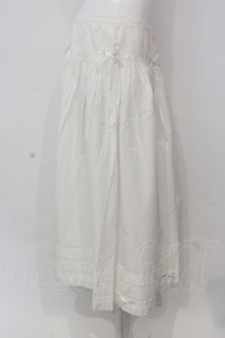 画像3: INGEBORG / はしごレースタックリボンスカート  シロ O-25-04-17-021-LO-SK-IG-OS