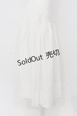 画像3: INGEBORG / はしごレースタックリボンスカート  シロ O-25-04-17-021-LO-SK-IG-OS
