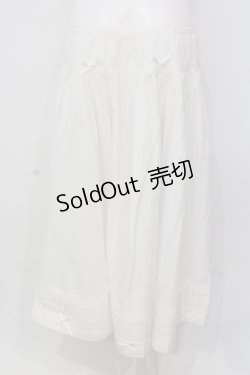 画像4: INGEBORG / はしごレースタックリボンスカート  シロ O-25-04-17-021-LO-SK-IG-OS