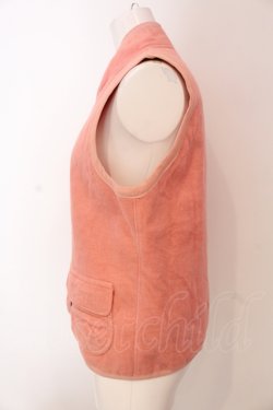 画像3: PINK HOUSE / ハートチャーム起毛ベスト  ピンク O-25-04-17-024-LO-TO-IG-ZT054