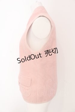 画像3: PINK HOUSE / ハートチャーム起毛ベスト  ピンク O-25-04-17-024-LO-TO-IG-ZT054