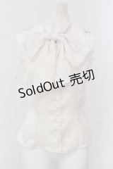 Na+H / ノースリーブブラウス  アイボリー O-25-04-17-026-PU-BL-OW-OS