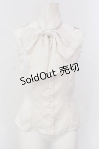 Na+H / ノースリーブブラウス  アイボリー O-25-04-17-026-PU-BL-OW-OS