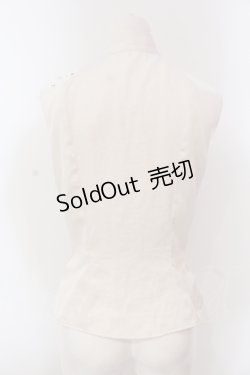 画像3: Na+H / ノースリーブブラウス  アイボリー O-25-04-17-026-PU-BL-OW-OS