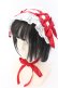 画像1: axes femme kawaii / トーションレースヘッドドレス  アカ O-25-04-18-034-AX-AC-OW-OS (1)
