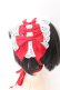 画像2: axes femme kawaii / トーションレースヘッドドレス  アカ O-25-04-18-034-AX-AC-OW-OS (2)