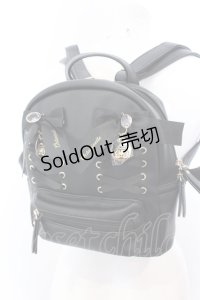 Jamieエーエヌケー / ×AnkRouge×ツイステッドワンダーランド　合皮ミニリュック  オクタヴィネル寮（クロ） O-25-04-18-012-LO-BG-OW-OS
