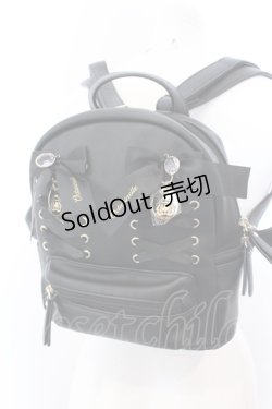 画像1: Jamieエーエヌケー / ×AnkRouge×ツイステッドワンダーランド　合皮ミニリュック  オクタヴィネル寮（クロ） O-25-04-18-012-LO-BG-OW-OS