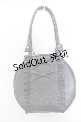 axes femme kawaii / ツインリボンラウンドハンドバッグ  クロ O-25-04-18-013-AX-BG-OW-OS