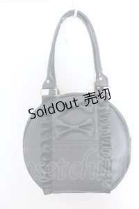 axes femme kawaii / ツインリボンラウンドハンドバッグ  クロ O-25-04-18-013-AX-BG-OW-OS