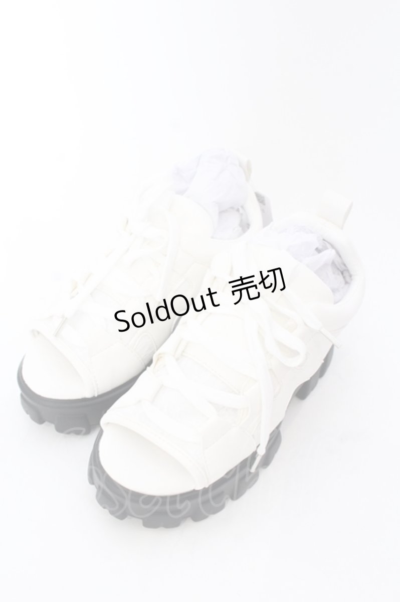 画像1: 【SALE】axes femme / レース使いスポサン S シロ O-25-04-18-027-AX-SH-OW-ZTK006 (1)