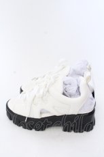 画像2: 【SALE】axes femme / レース使いスポサン S シロ O-25-04-18-027-AX-SH-OW-ZTK006 (2)