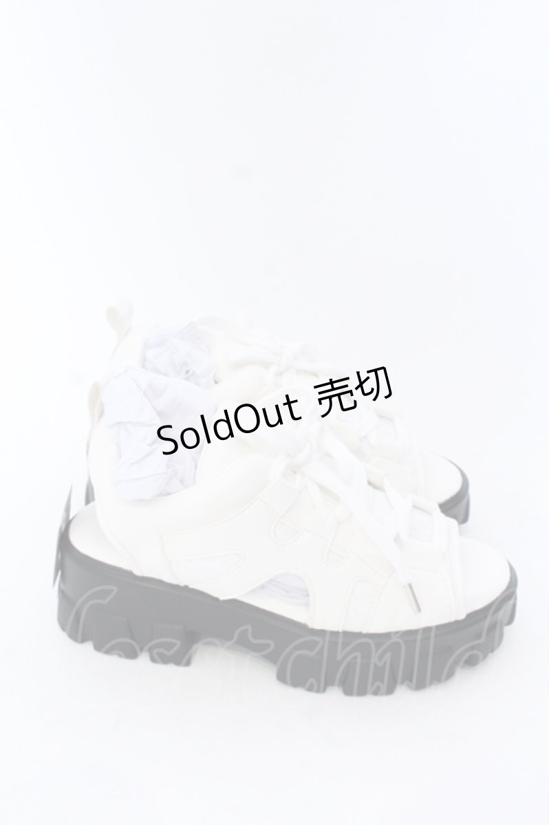 画像4: 【SALE】axes femme / レース使いスポサン S シロ O-25-04-18-027-AX-SH-OW-ZTK006 (4)
