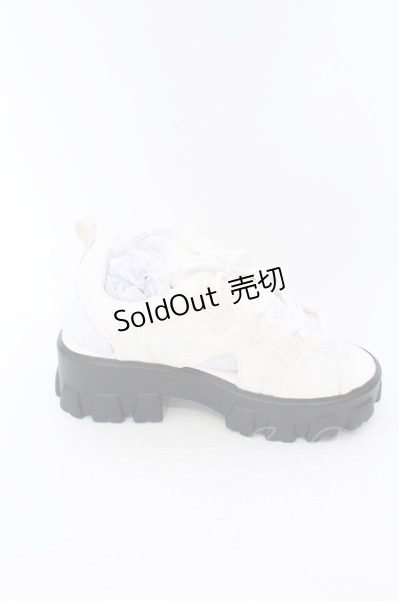 画像5: 【SALE】axes femme / レース使いスポサン S シロ O-25-04-18-027-AX-SH-OW-ZTK006 (5)