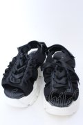 axes femme POETIQUE / レースアップスポサン S クロ×シロ O-25-04-18-028-AX-SH-OW-OS