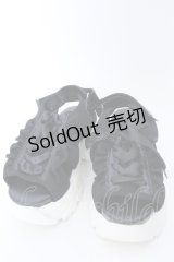 axes femme POETIQUE / レースアップスポサン S クロ×シロ O-25-04-18-028-AX-SH-OW-ZT-K005