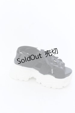 画像5: axes femme POETIQUE / レースアップスポサン S クロ×シロ O-25-04-18-028-AX-SH-OW-ZT-K005