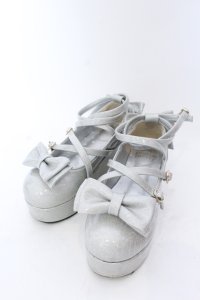 Angelic Pretty / Dreamy Twinkleシューズ M シルバー O-25-04-18-031-AP-SH-OW-OS