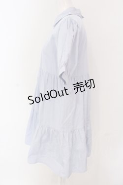 画像2: merry jenny / チャイナティアードミニワンピース  サックス O-25-04-19-025-LO-OP-IG-OS