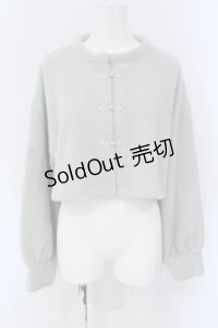 merry jenny / fluffyチャイナニットソーカーディガン  ミント O-25-04-19-026-LO-TO-IG-OS
