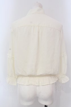 画像4: axes femme / バラ刺繍タイ付きブラウス  オフシロ O-25-04-19-028-AX-BL-IG-OS