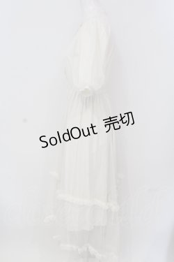 画像2: Fi.n.t / チュールドッキングロングワンピース【洗える】  アイボリー O-25-04-19-030-CA-OP-IG-OS