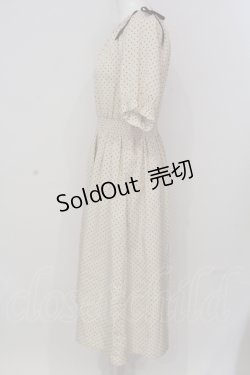 画像2: Fi.n.t HOME / ドット柄オフショルワンピース  ベージュ O-25-04-19-031-LO-OP-IG-OS