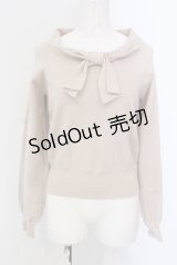 F&A / ボウタイニットプルオーバー  ベージュ O-25-04-19-032-LO-TO-IG-OS