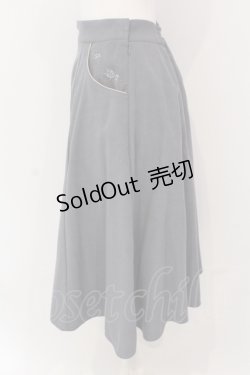 画像2: 【SALE】Fi.n.t / 金縁ティーカップポケットスカート【洗える】  ブルー系 O-25-04-19-040-CA-SK-IG-ZT230