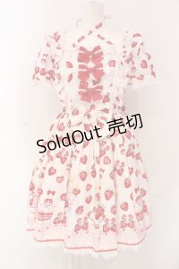 Angelic Pretty / Lyrical Bunny Parlorワンピース  シロ（ところどころ赤く色移り） O-25-04-19-004-AP-OP-OW-OS
