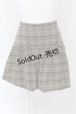 画像1: 【SALE】merry jenny / checkバルーンミニスカート  グリーン O-25-04-19-043-LO-SK-IG-ZT282
