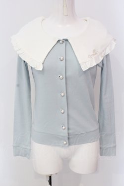 画像1: MILK / ケープカーディガン  サックス O-25-04-19-051-ML-TO-IG-OS
