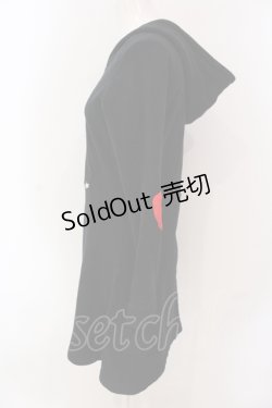 画像2: MILK / ハートパッチパーカーワンピース  クロ O-25-04-19-056-ML-OP-IG-ZT383