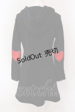 画像3: MILK / ハートパッチパーカーワンピース  クロ O-25-04-19-056-ML-OP-IG-ZT383