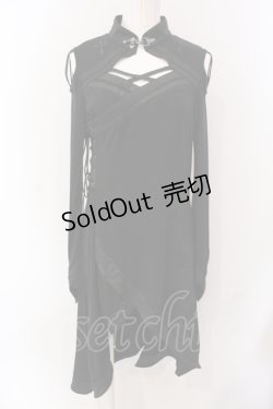 画像1: Ozz Croce / Until It Perishes Beautifullyチュニック  ブラック O-25-04-19-063-OO-OP-OW-OS
