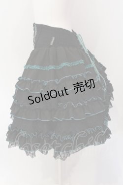 画像3: Ozz oneste / Dark Wizard フリルスカート  ブラック×グリーン O-25-04-19-066-OO-SK-OW-OS