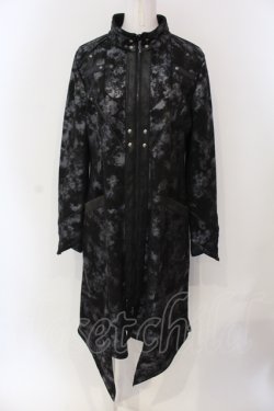 画像1: Ozz Croce / The Time of Awakening ロングカーディガン  ブラック×シルバー O-25-04-19-068-OO-JA-OW-OS