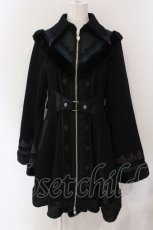 画像1: Ozz oneste / Dark Wizard 裏起毛カーデ  ブラック×グリーン O-25-04-19-069-OO-CO-OW-ZT-C056 (1)