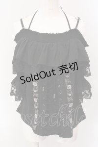 Ozz oneste / Pirates Roseオフショルダープルオーバー  ブラック O-25-04-19-070-OO-TO-OW-OS