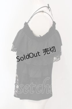 画像3: Ozz oneste / Pirates Roseオフショルダープルオーバー  ブラック O-25-04-19-070-OO-TO-OW-OS