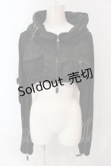 Qutie Frash / ミリタリーショートジャケット L ブラック O-25-04-19-071-QU-JA-OW-OS