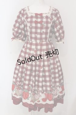 画像1: axes femme kawaii / ベリーズピクニックワンピース M アカ O-25-04-19-006-AX-OP-OW-OS