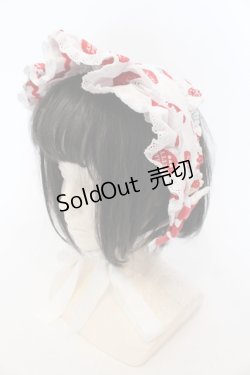 画像1: Angelic Pretty / Lyrical Bunny Parlorハーフボンネット  シロ O-25-05-30-1069-AP-AC-OW-OS