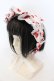 画像1: Angelic Pretty / Lyrical Bunny Parlorハーフボンネット  シロ O-25-04-19-074-AP-AC-OW-OS (1)
