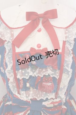 画像2: Angelic Pretty / Girly Apples付け袖ワンピース  アオ O-25-04-19-008-AP-OP-OW-OS