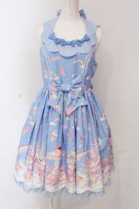 Angelic Pretty / MilkyPlanetジャンパースカート  サックス O-25-04-19-002-AP-OP-OW-OS