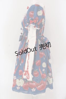 画像4: Angelic Pretty / Girly Apples付け袖ワンピース  アオ O-25-04-19-008-AP-OP-OW-OS