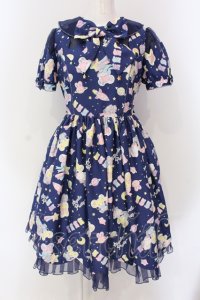 Angelic Pretty / SPACE TOYSワンピース  ネイビー O-25-04-19-012-AP-OP-OW-OS