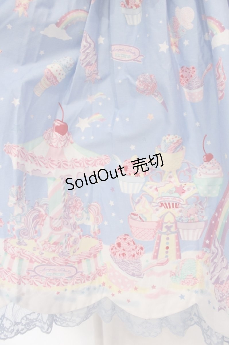 画像3: Angelic Pretty / MilkyPlanetジャンパースカート  サックス O-25-04-19-002-AP-OP-OW-OS (3)